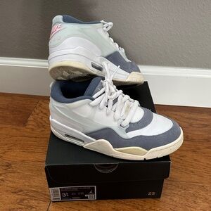 Nike Air White and Blue Sneakers